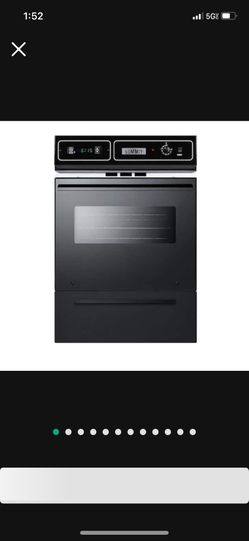 Price Is Firm Brand New Summit Built In Oven Made In USA  24 In Electric Wall Oven Black