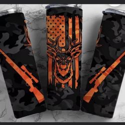 Tumbler Mug Insulated American HUNTING  Designs HOT/COLD 20oz 