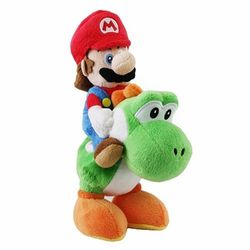Mario Riding Yoshi 8" Plush-