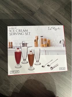NEW 9 piece ice cream set