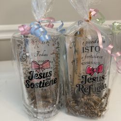 Vasos Con Mensajes Cristianos Arreglo Para Regalar En Español 