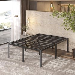Full Size Heavy Duty Metal Bed Frame with Steel Slats, 22-Inch    