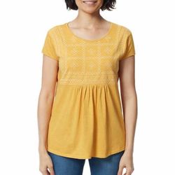 gloria vanderbilt yellow shirt Size S