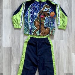 Vintage Scooby Doo Kids Track Suit Jacket & Pants Size 4. Great Condition, See All Pics 