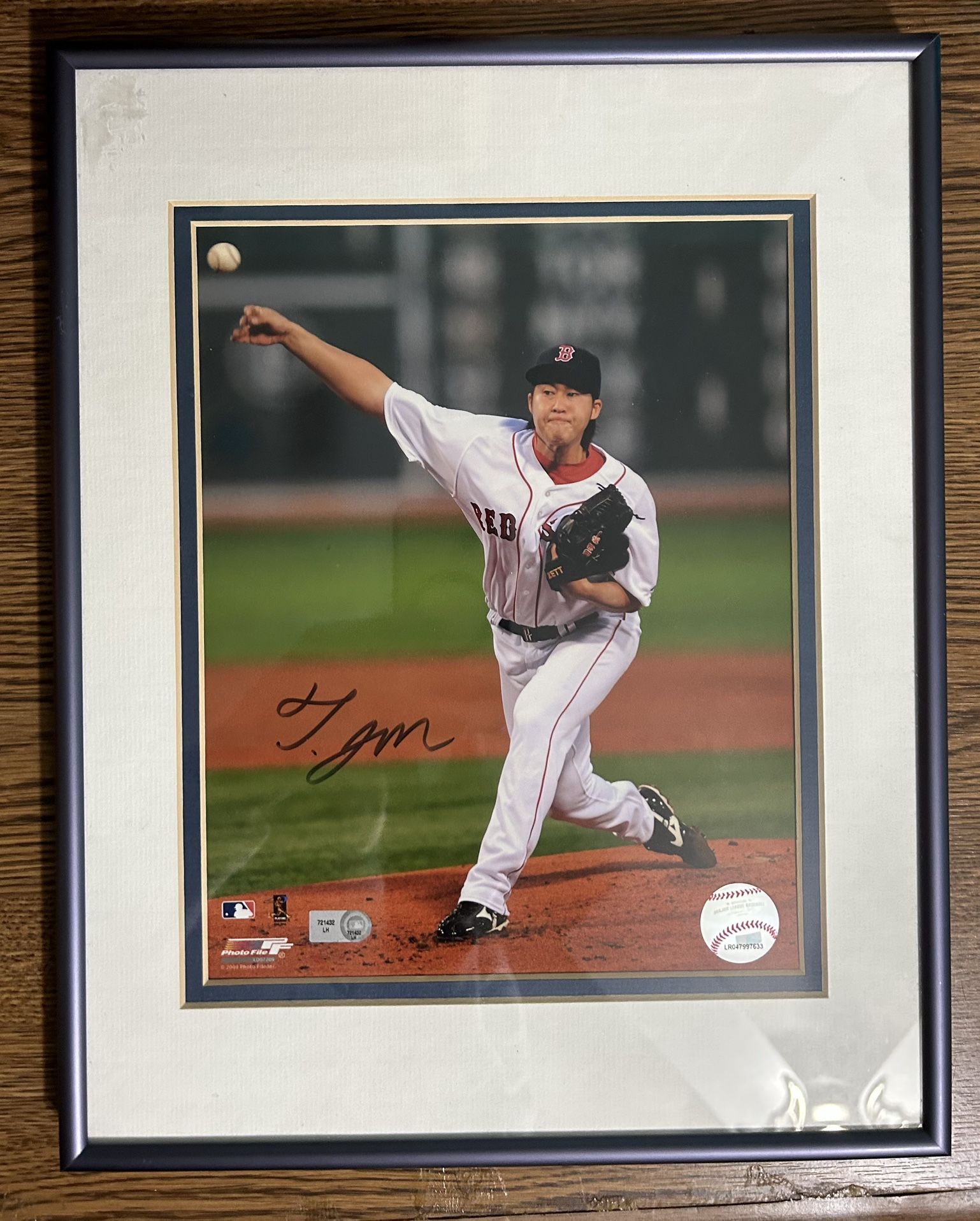 Junichi Tazawa Boston Red Sox Pitcher SIGNED - MLB Authentication - MLB/ Redsox memorabilia picture