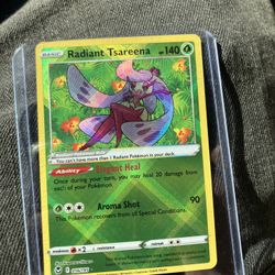Radiant Tsareena Pokemon Card