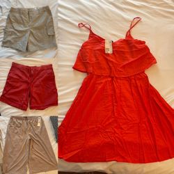 New w/tags summer bundle H&M Ruffle Dress – shorts and capri wide leg