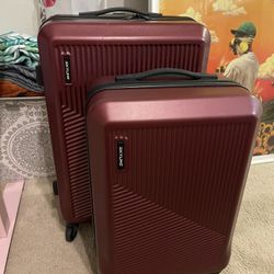 Red Skyline Luggage Set