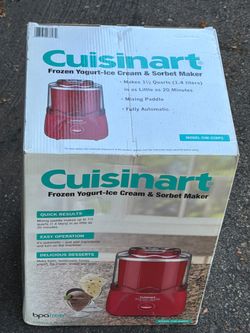 NEW Cuisinart Frozen Yogurt-Ice Cream & Sorbet Maker