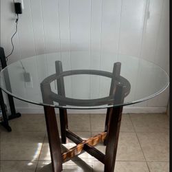 Round Glass Table