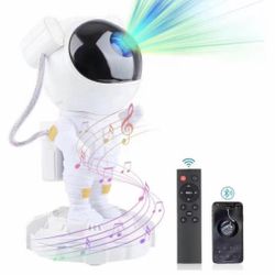 Night Light Projector for Kids, Cute Astronaut Night Light, LED Star Projector, Galaxy Lighting Ceil