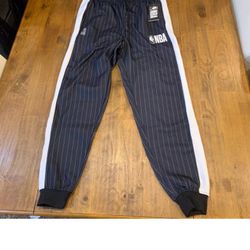 Nwt Official NBA Licensed Apparel Men's Basketball Stripes Joggers Pants Medium | Color: Black/White