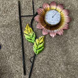 Floral Garden Decorative Thermometer, NIB (2 available)