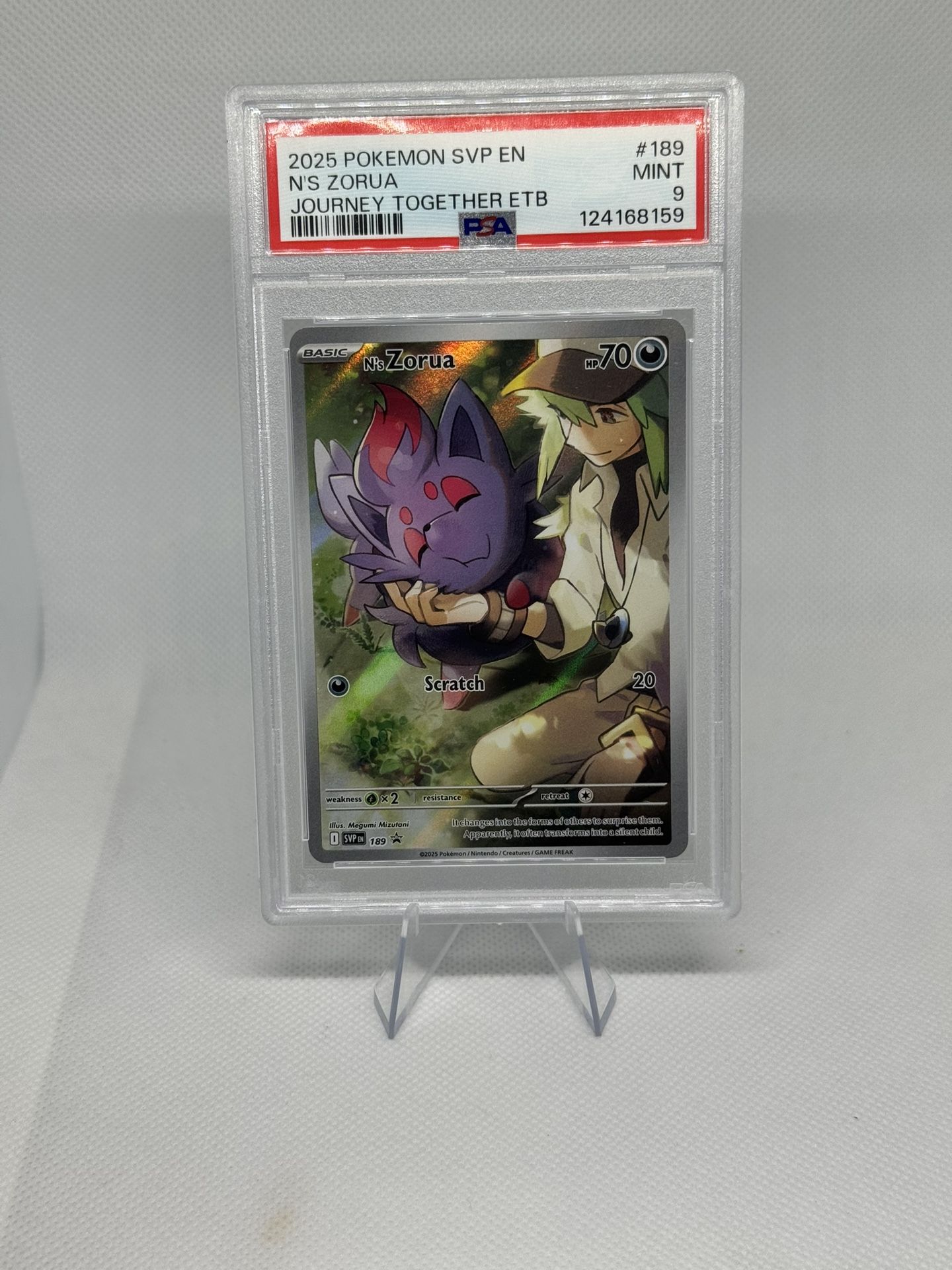 N's Zorua 189 Sv: Scarlet & Violet Promo Cards Holo PSA 9