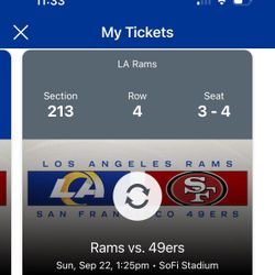 Los Ángeles Rams VS San Francisco FortyNiners