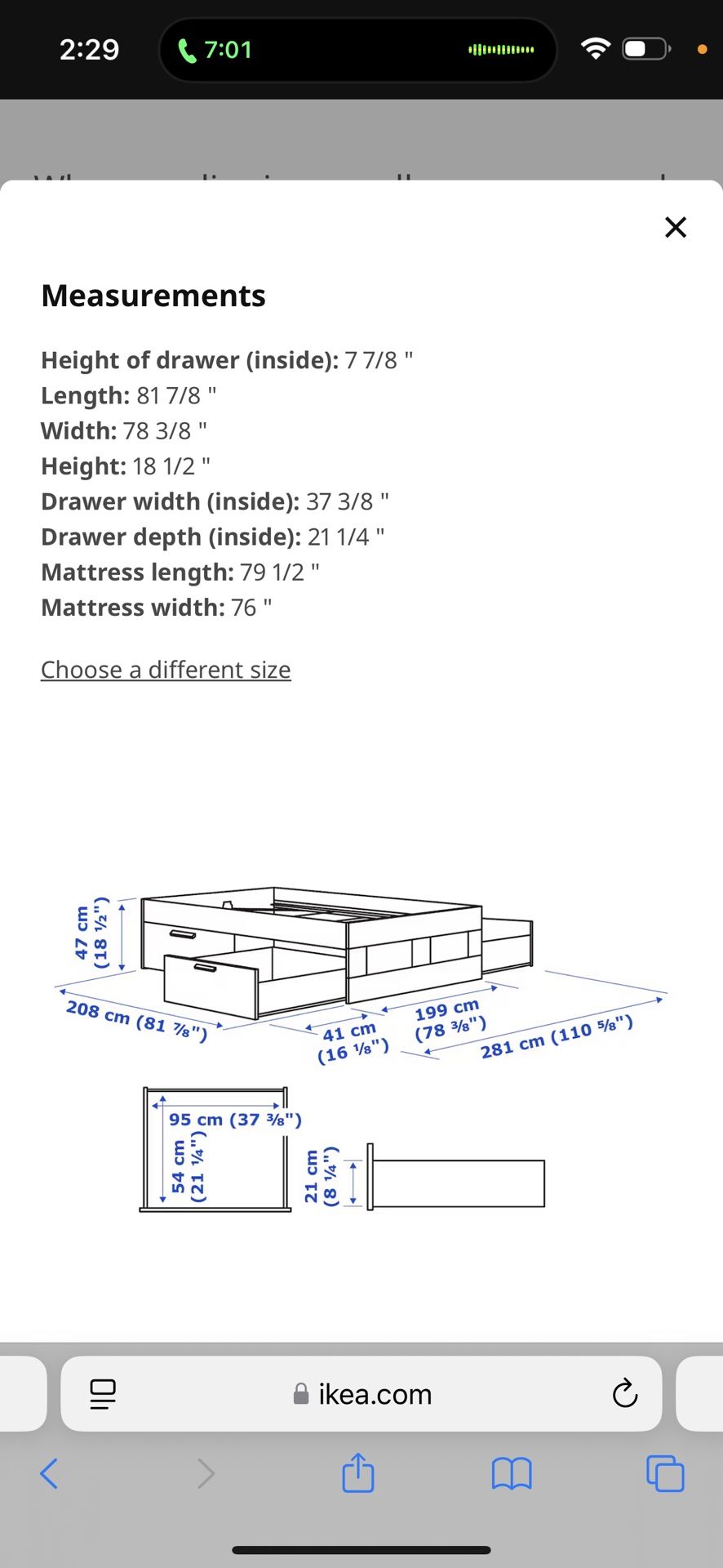 Ikea Brimnes King Bed