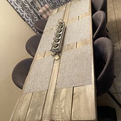 Custom farm style dining table