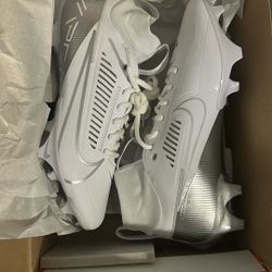 Size 9 Nike Vapor Edge Pro 360 White Metallic Silver White  Shoes