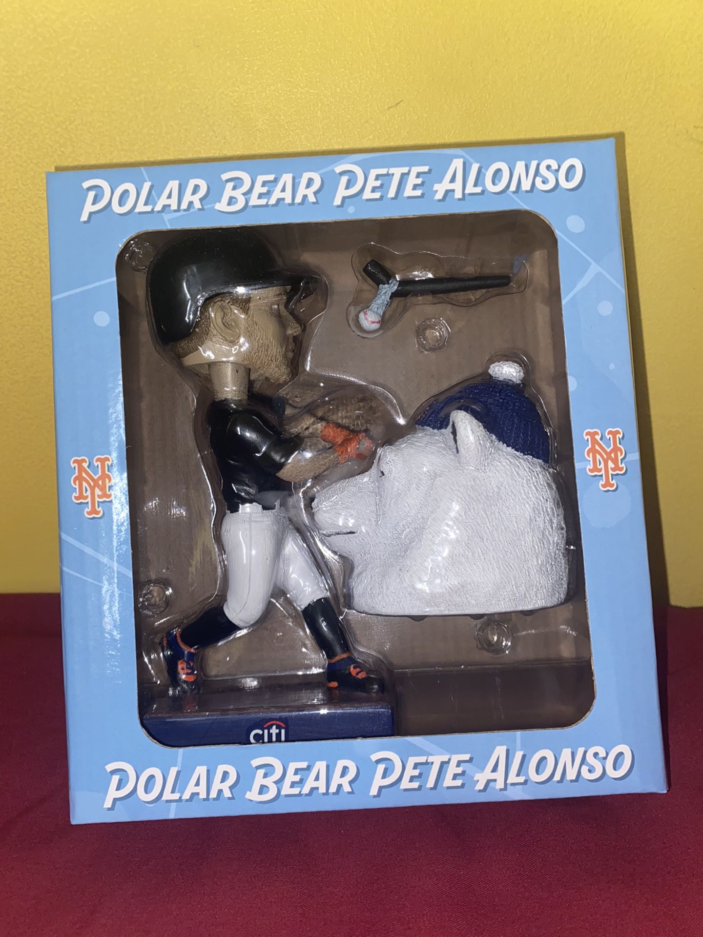 Pete Alonso Polar Bear Marvel Superhero Figurine