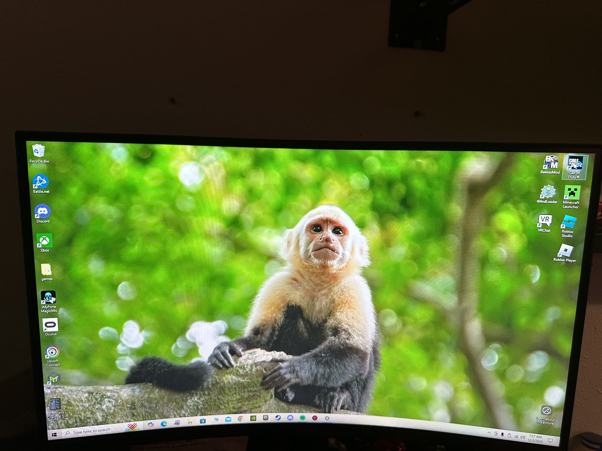 Samsung Monitor Adjustable 27 Inch 75hz Comes With HDMI Cord
