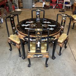 Japanese Dining Set and China Hutch