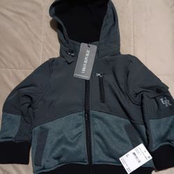 Urban Republic Kids' Mixed Media Hooded Bomber Jacket (Little Kid)
 Size 3T