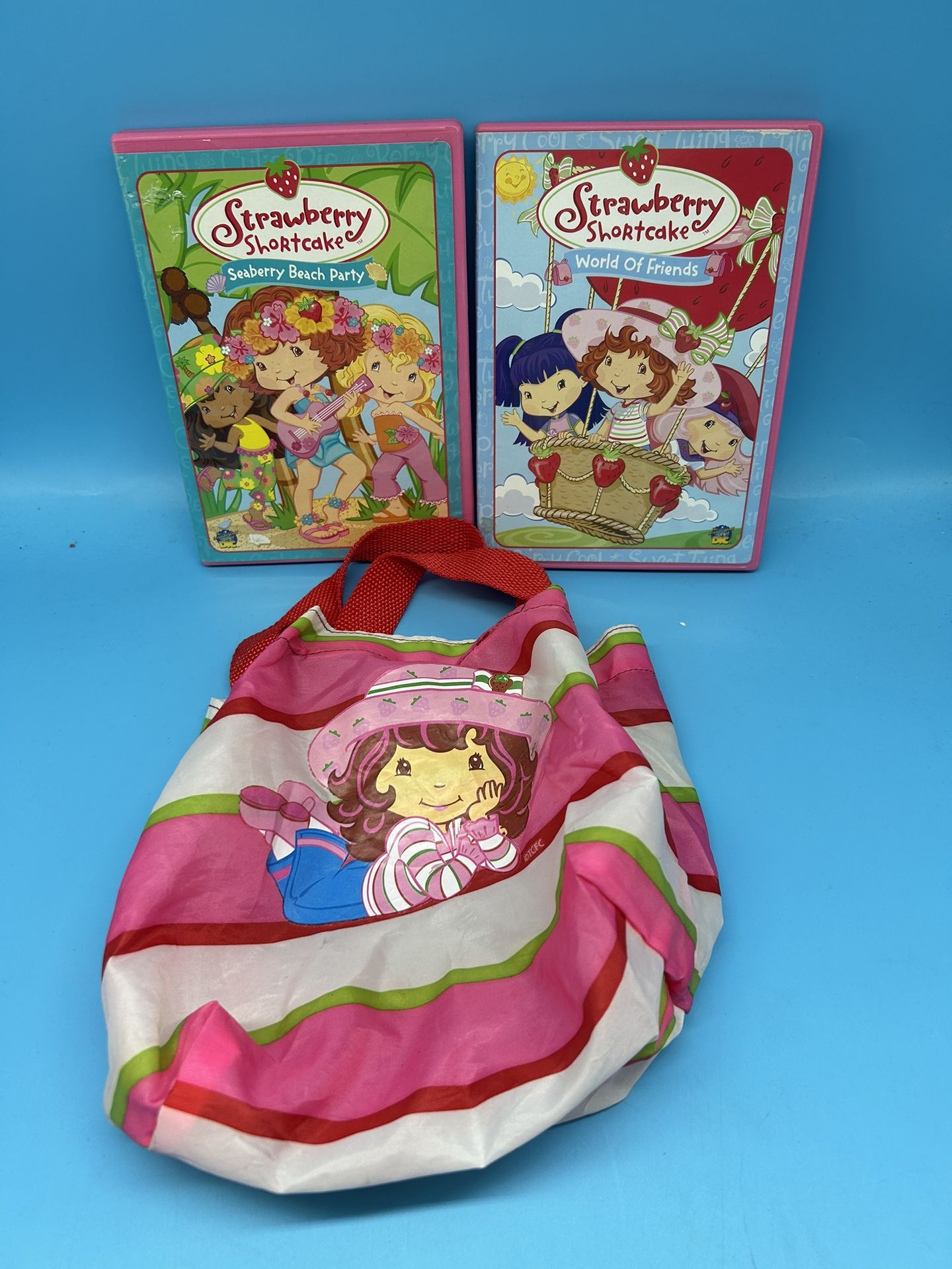 Strawberry Shortcake DVDs & Small Bag 