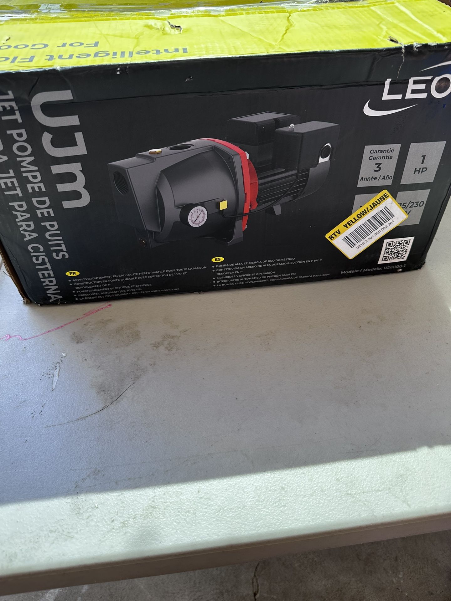 Leo 1 HP 115/230-Volt Cast Iron Shallow Well Jet Pump SJC100-1