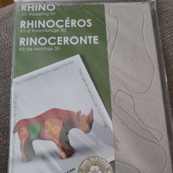 Rhino 3D Modeling Kit Pre Cut Pieces Assembly Instructions New 100% Recycled