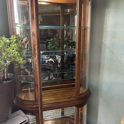 Beautiful Cabinet With Mirror In Top And Bottom!