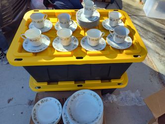 Suffolk Diamond China Set