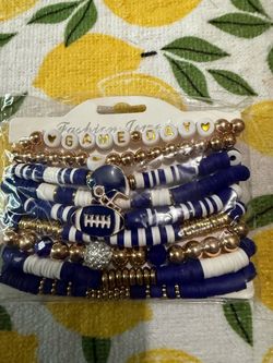 Game Day Football Bracelet set of 9