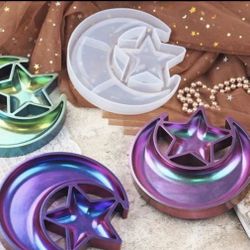 Star & Moon Resin Tray Mold 