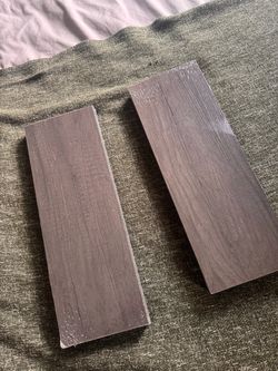 2 Gray Floating Wall Shelves – Brand New, Still Sealed
