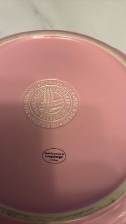 Longaberger pie dish and an egg dish