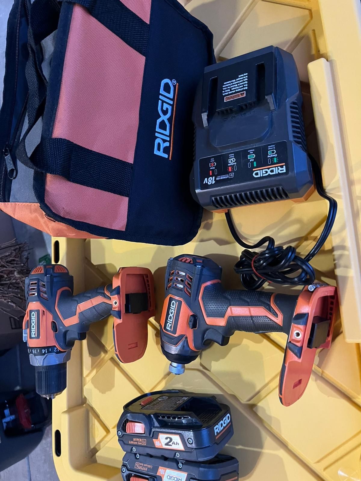 Rigid Impact Driver And Drill Set