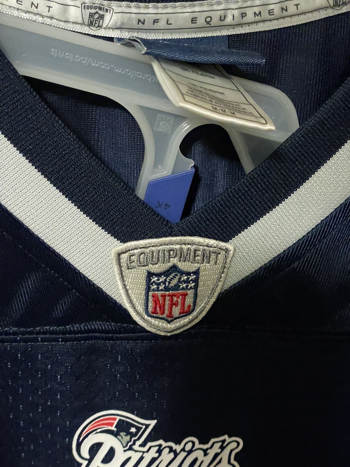 Tom Brady On Felid Reebok Away Jersey Size M