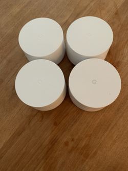 4 Google Nest Mesh WiFi Routers