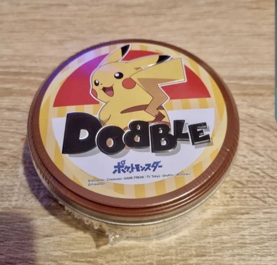 Pokemon Dobble NEW Card Game Tin Metal Case Party Family Kids Nintendo Pikachu