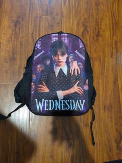 Wednesday movie Backpack