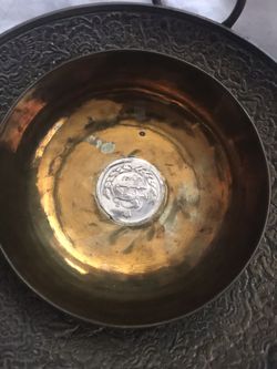 Antique coin bowl