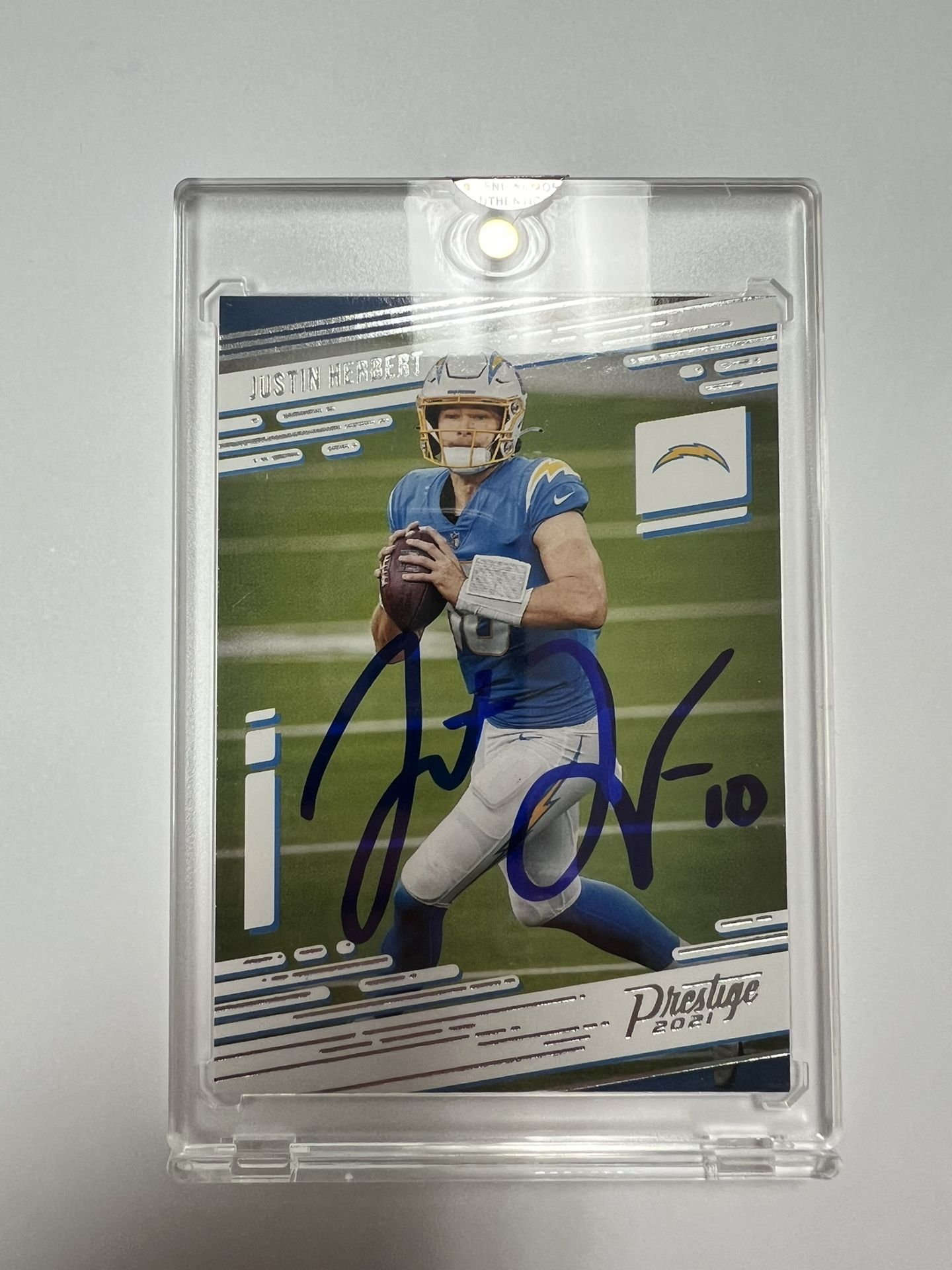 Justin Herbert Auto Autographed Holo Seal LOA