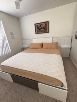 CUSTOM-MADE KING BED WITH MATTRESS