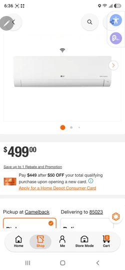 Lg mini split indoor unit (box 1 of 2)
