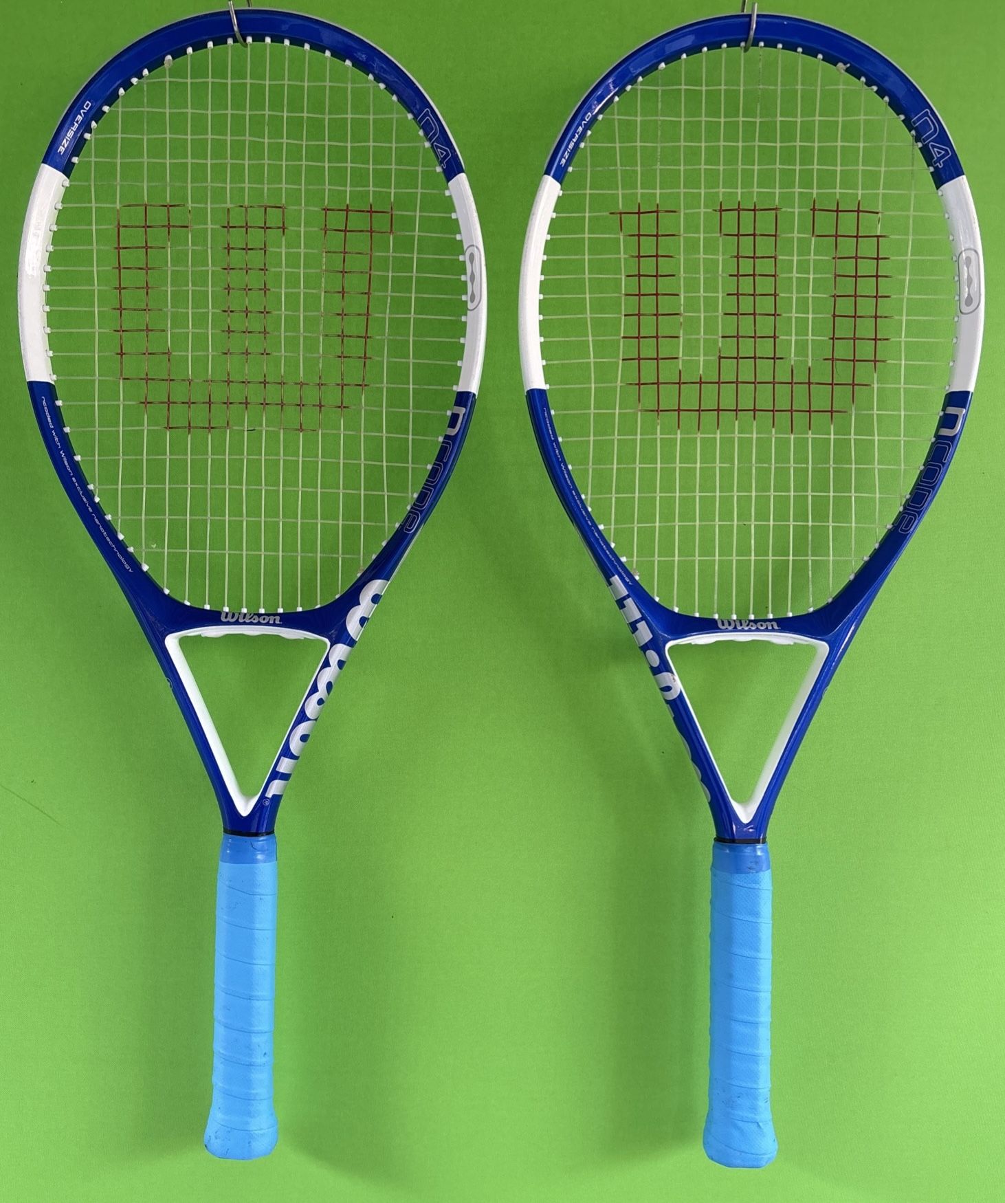 2 Wilson Graphite Tennis Rackets nCode