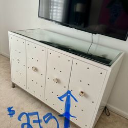 Big Wood White Dresser 