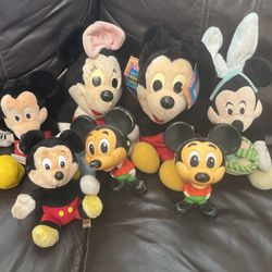 Old Mickey/Minnie plush 