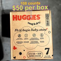 Huggies Snu Dry Size 7 Jumbo Box