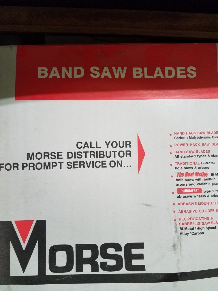 Morse 3/4" Bandsaw Blades 7'9"