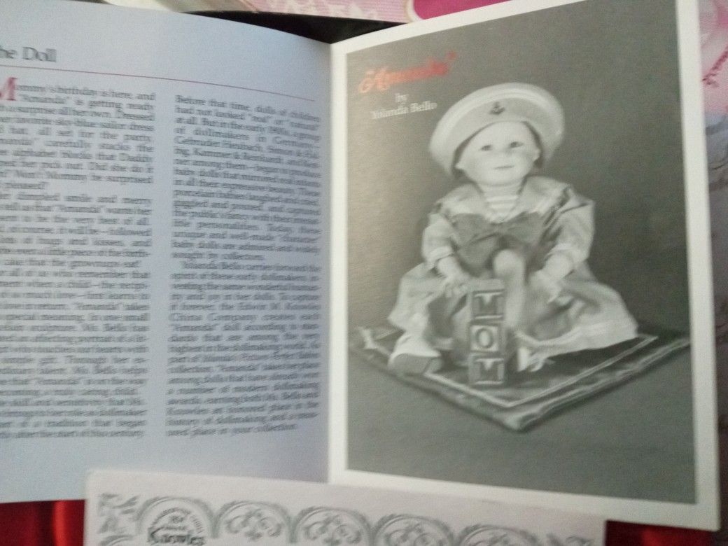 Created By Award Winning Artist Yolanda Bello For Edwin M Knowles ...1988 ..Yolanda Was One Of The Most Widely-honored Doll Makers Of The Time...